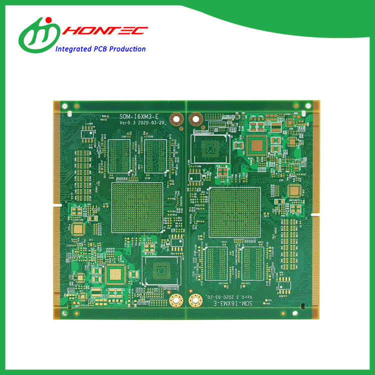 PCB de dit d'or de 8 capes